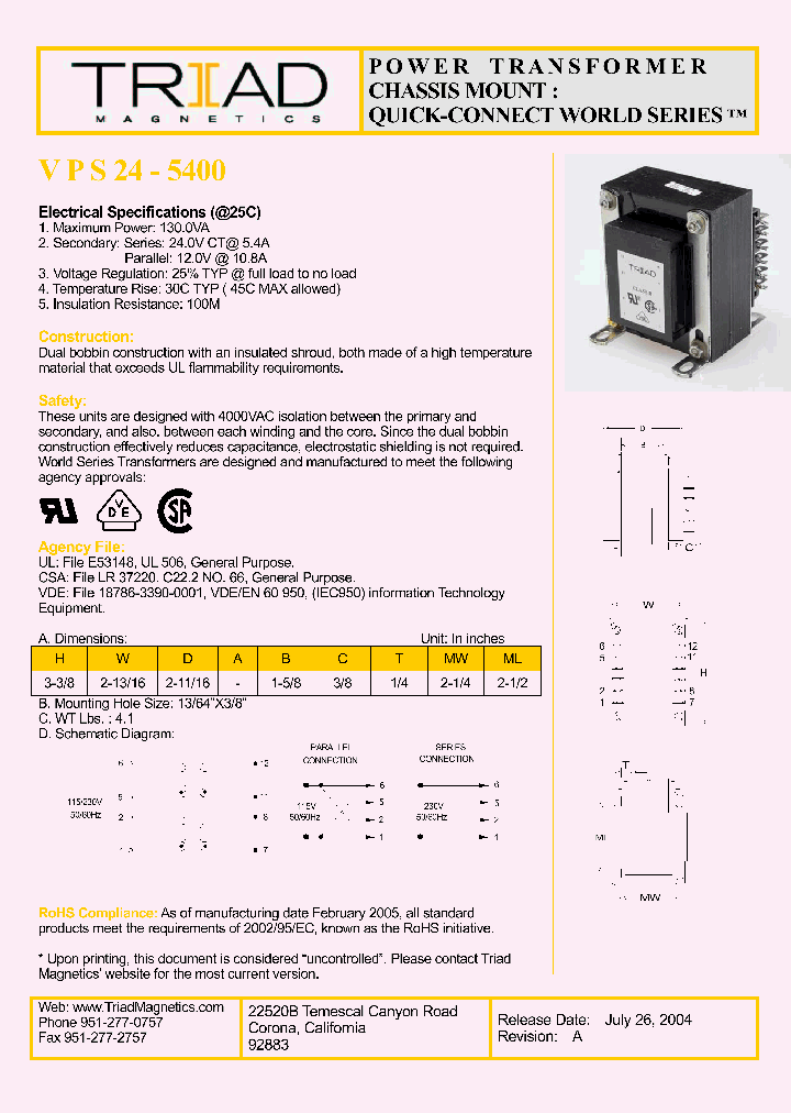 VPS24-5400_1015202.PDF Datasheet