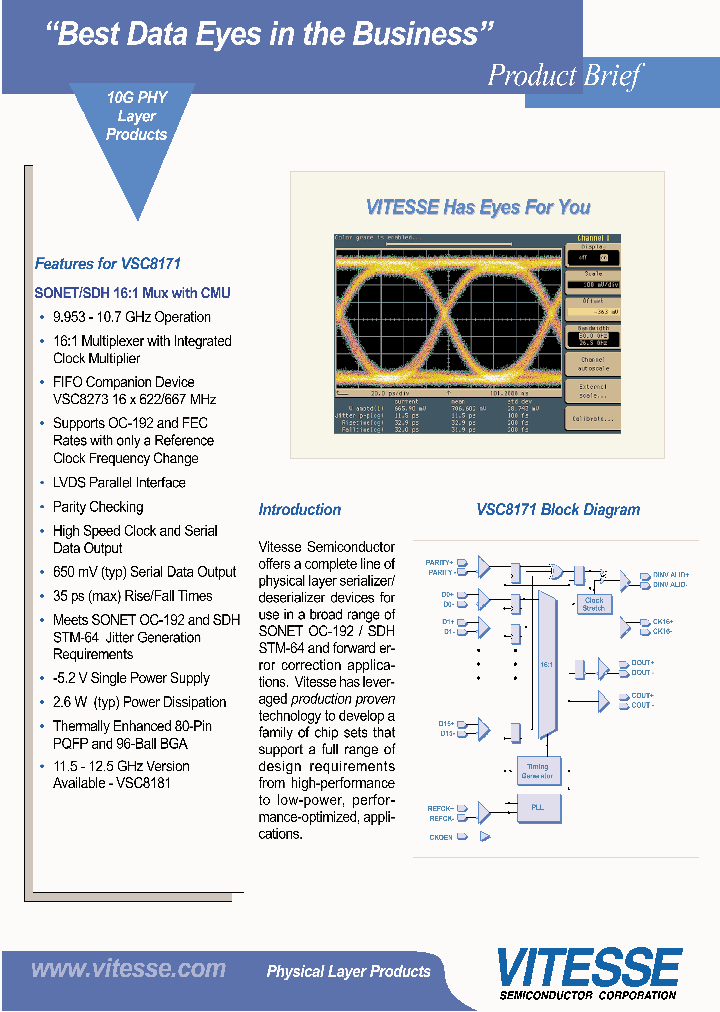 VSC8171_956299.PDF Datasheet