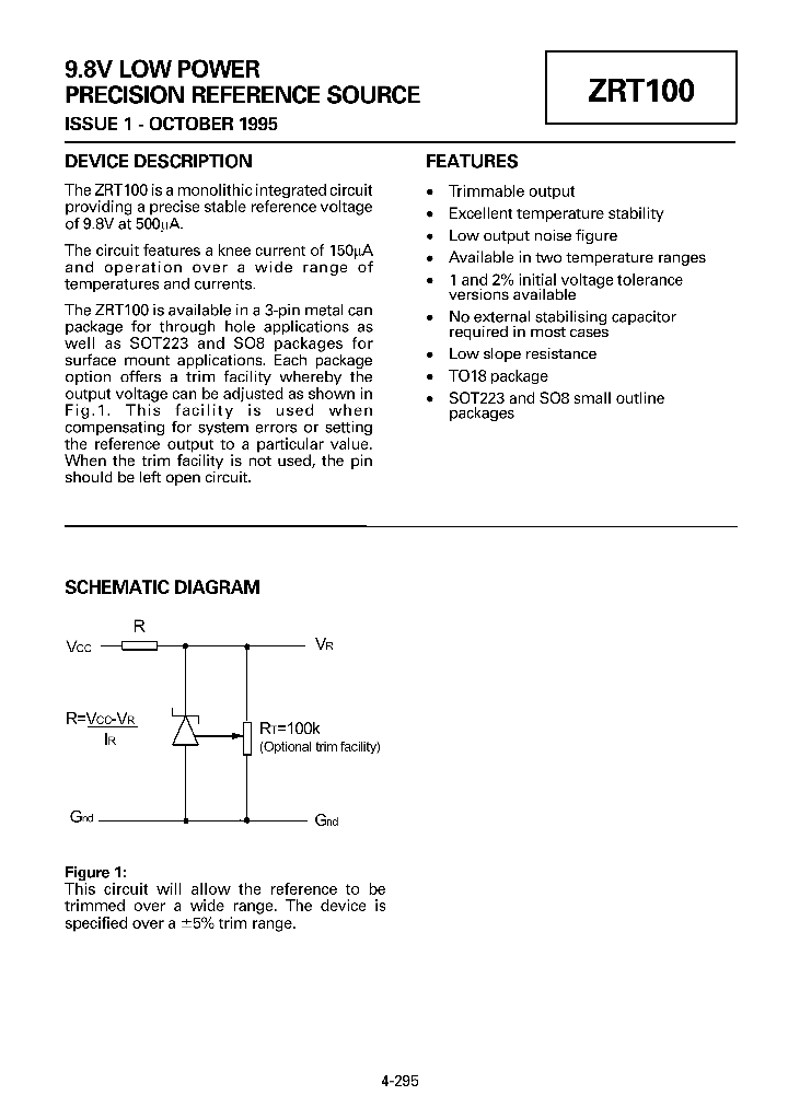 ZRT100A1_961006.PDF Datasheet