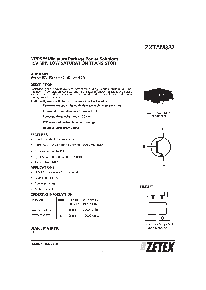 ZXTAM322_837467.PDF Datasheet