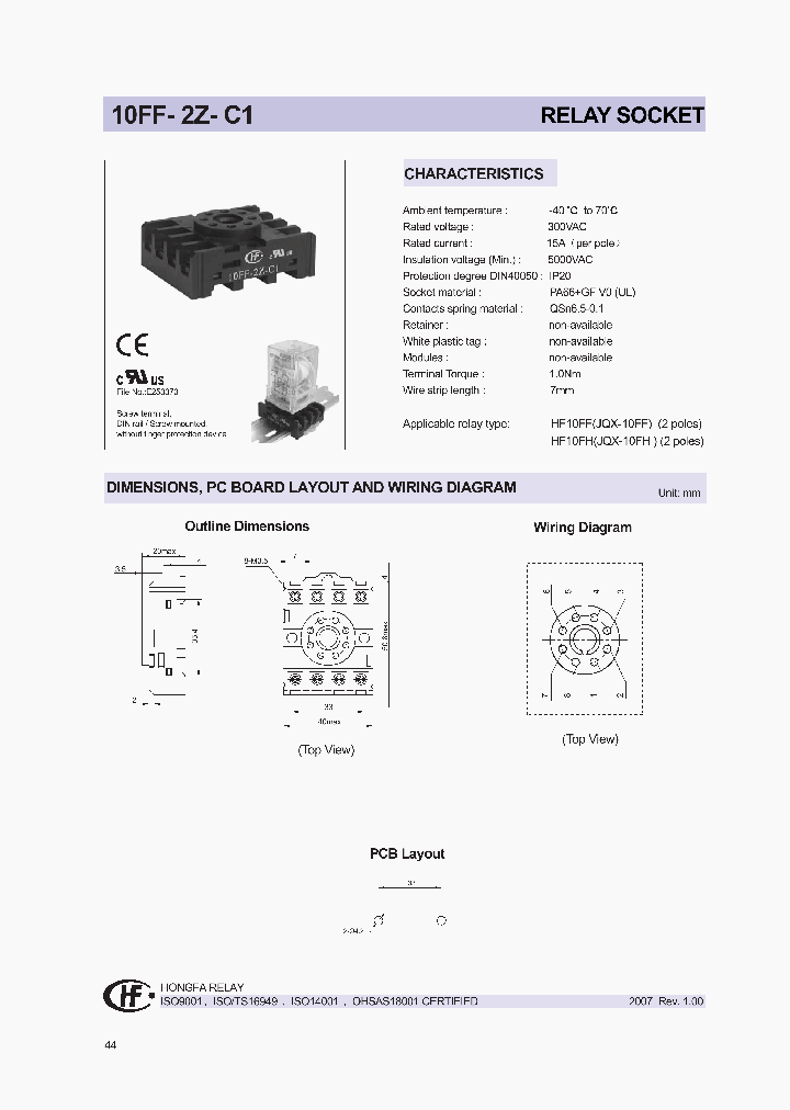 10FF-2Z-C1_1190631.PDF Datasheet