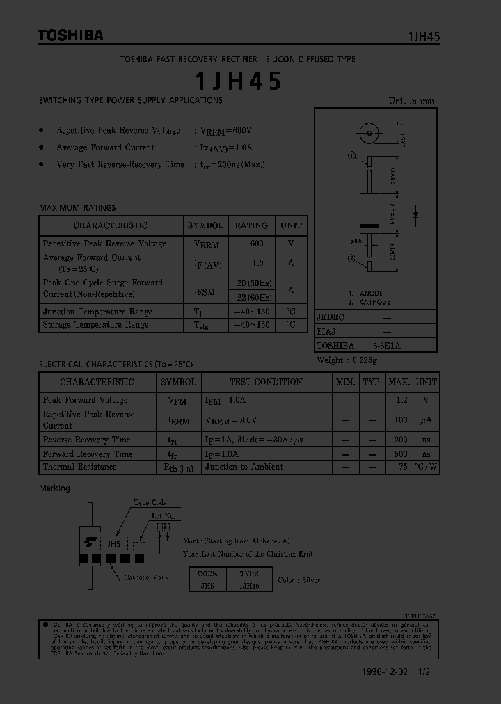 1JH45_1191490.PDF Datasheet