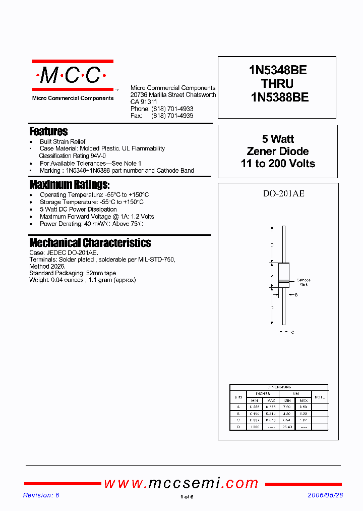 1N5361BE_1127895.PDF Datasheet
