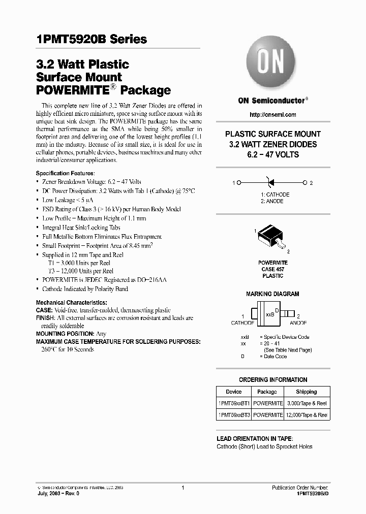 1PMT5920BT1_1108017.PDF Datasheet