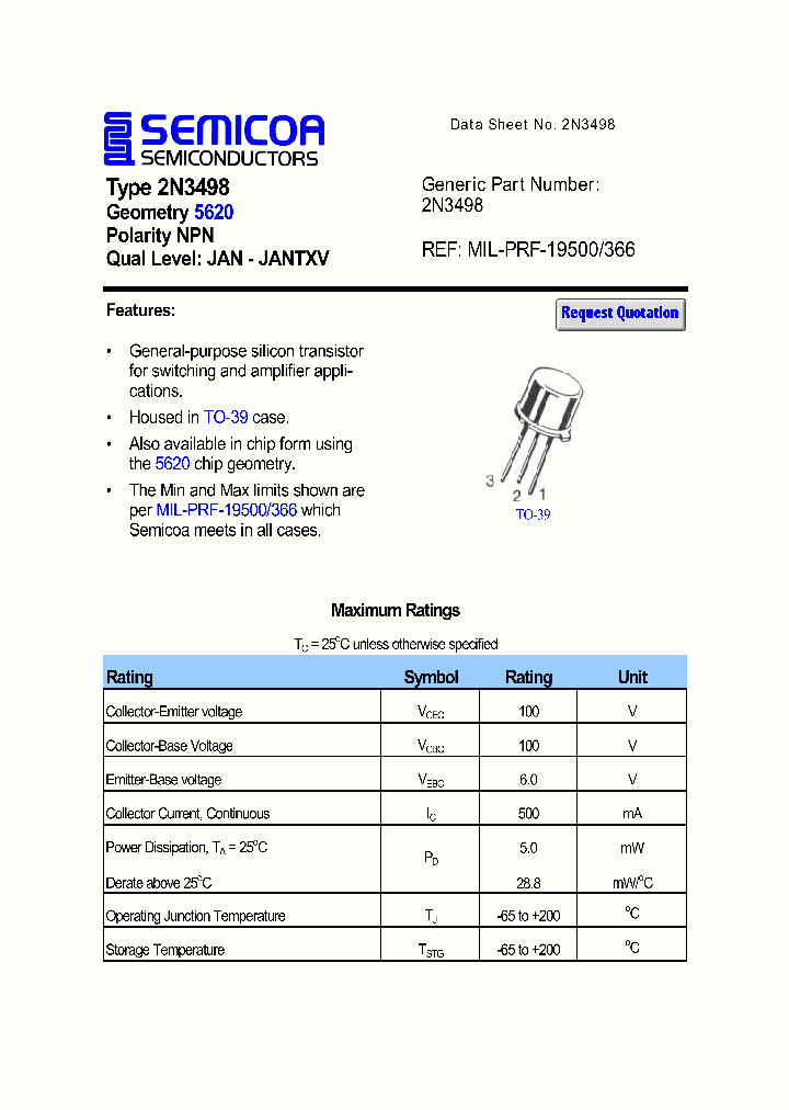 2N3498_1042817.PDF Datasheet