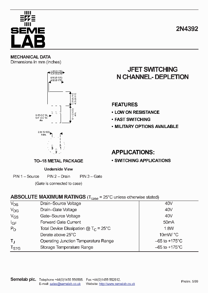 2N4392_1193901.PDF Datasheet