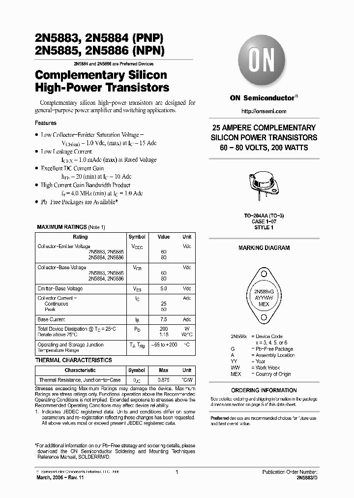 2N5883G_1040666.PDF Datasheet