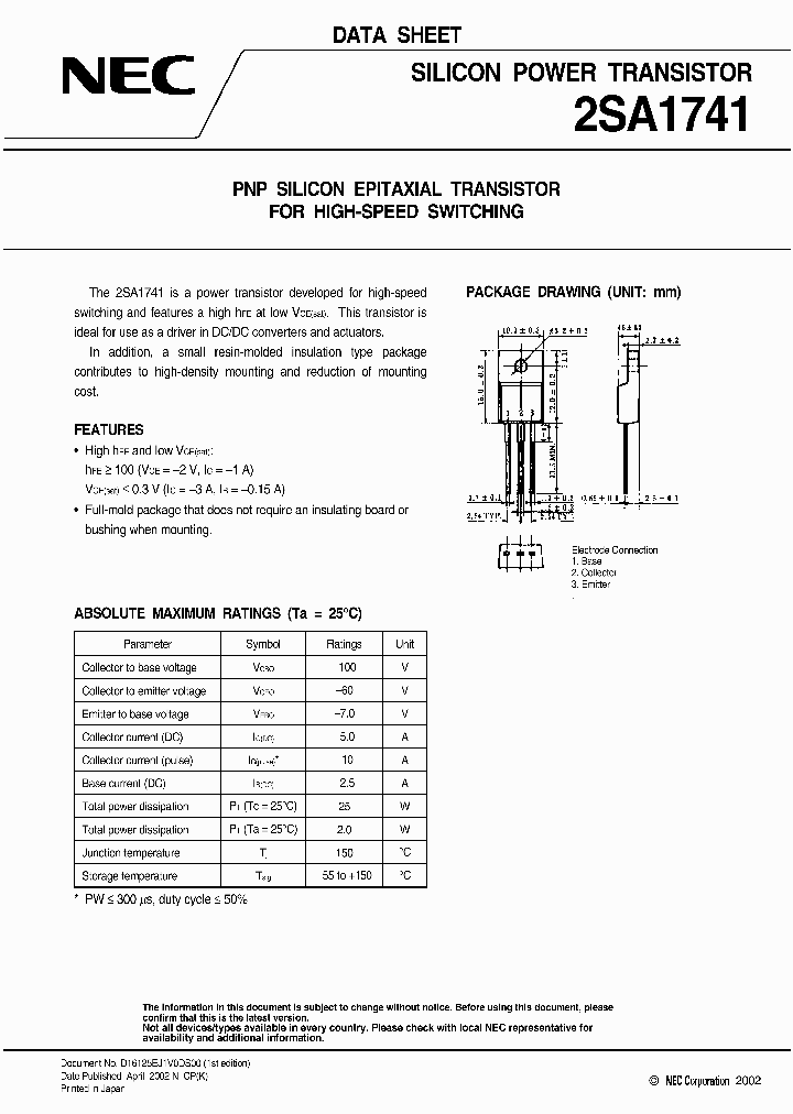2SA1741_1134931.PDF Datasheet
