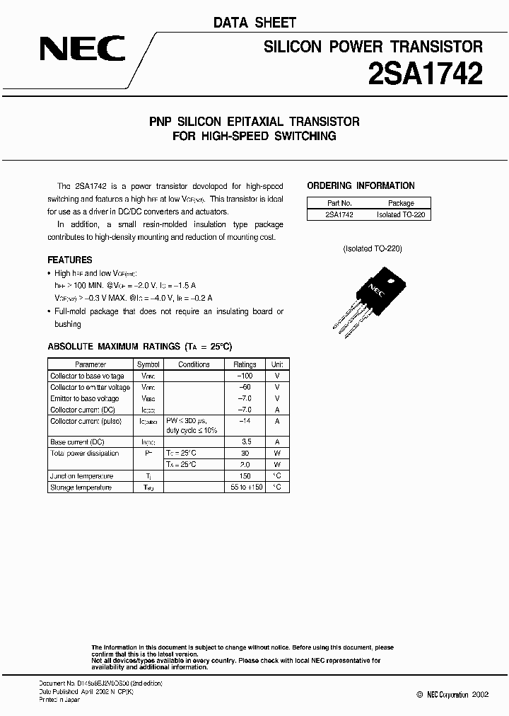 2SA1742_1194759.PDF Datasheet