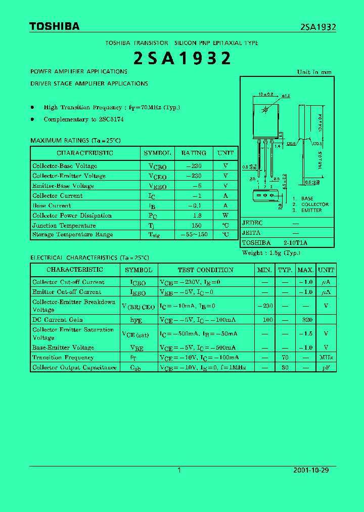 2SA1932_1079971.PDF Datasheet