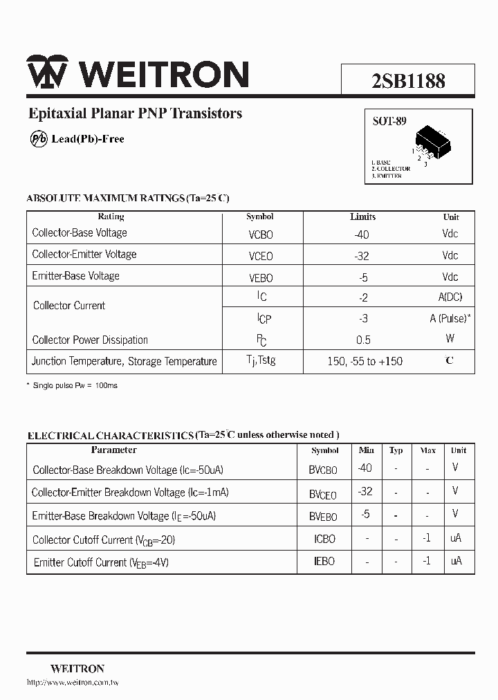 2SB1188_1147512.PDF Datasheet
