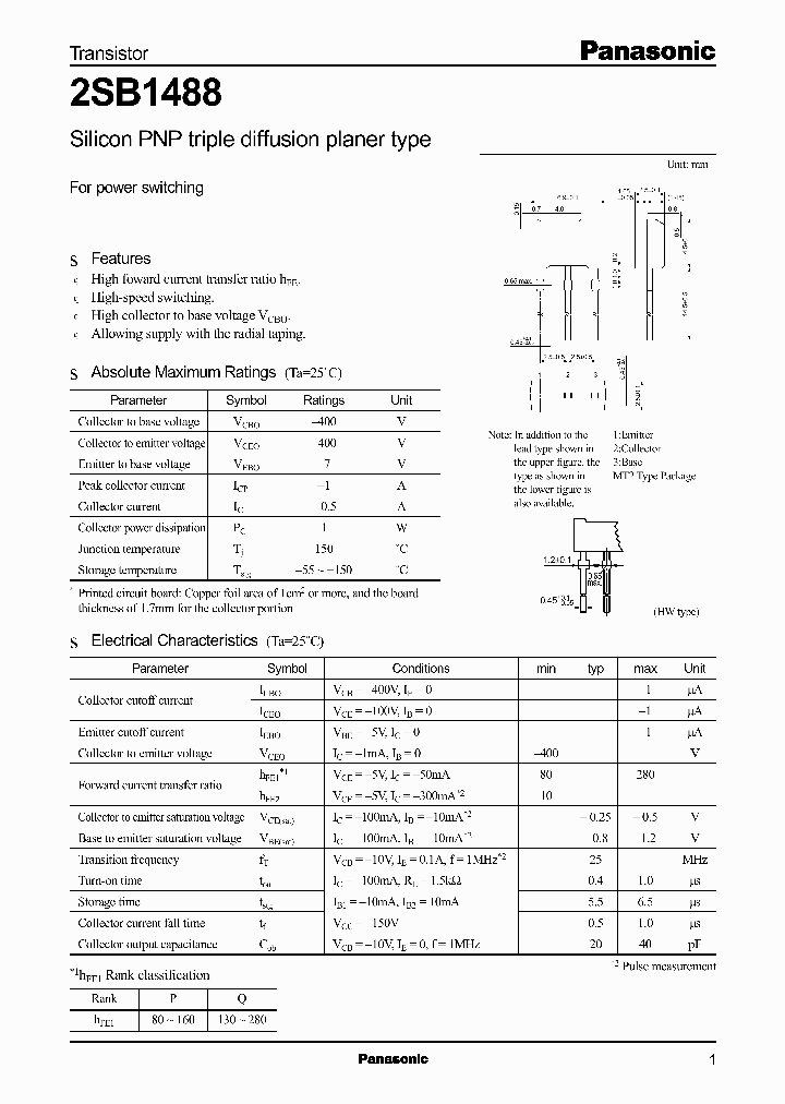 2SB1488_1093430.PDF Datasheet