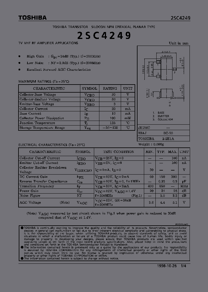 2SC4249_1163357.PDF Datasheet