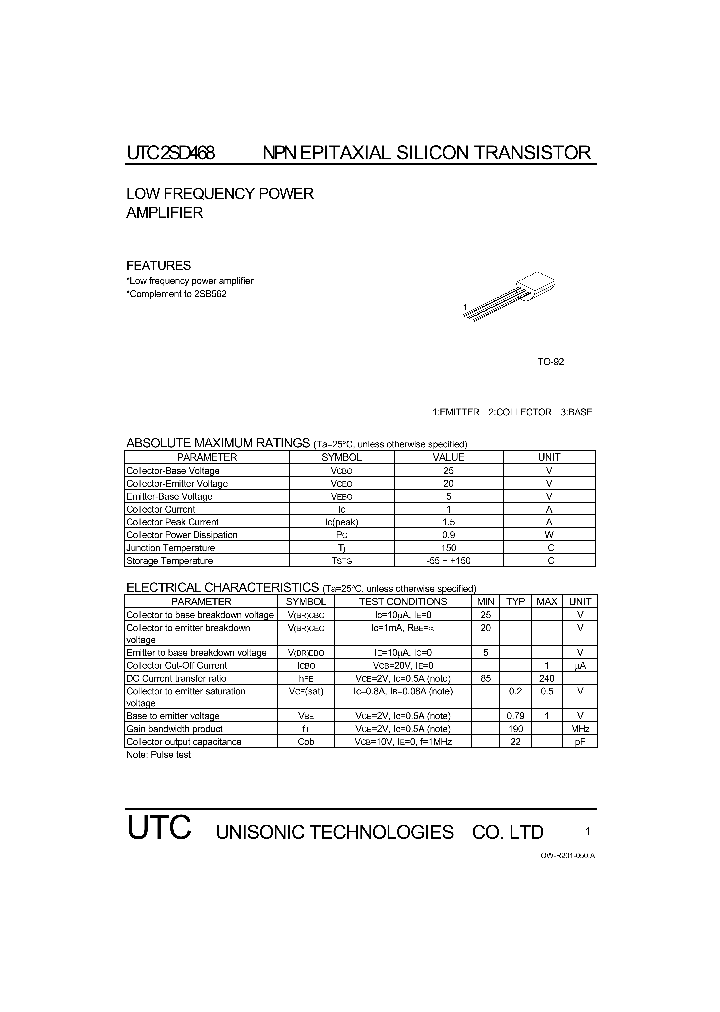 2SD468_1025722.PDF Datasheet
