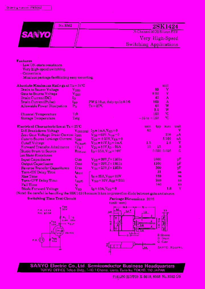 2SK1424_1150091.PDF Datasheet