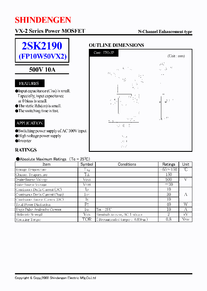 2SK2190_1145504.PDF Datasheet