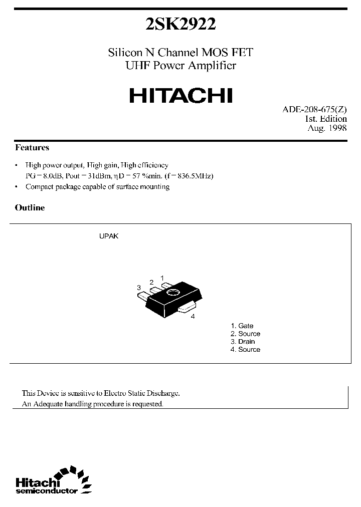 2SK2922_1061609.PDF Datasheet