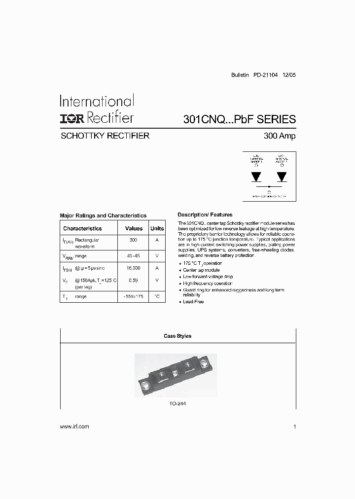 301CNQ040PBF_1053818.PDF Datasheet