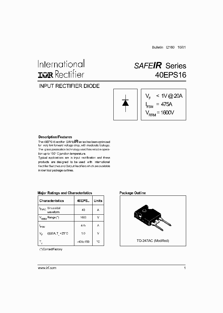 40EPS16_1116574.PDF Datasheet