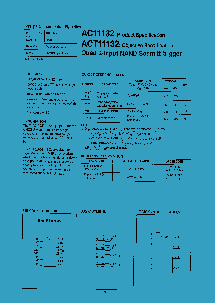 74ACT11132D_1143423.PDF Datasheet