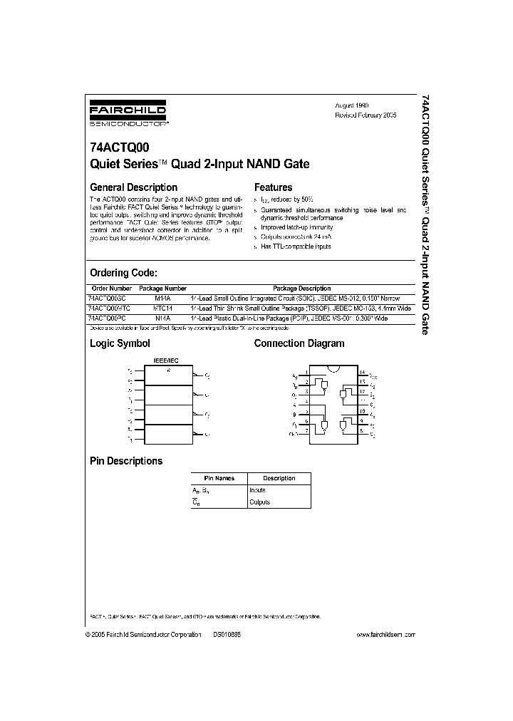 74ACTQ00MTC_1088123.PDF Datasheet