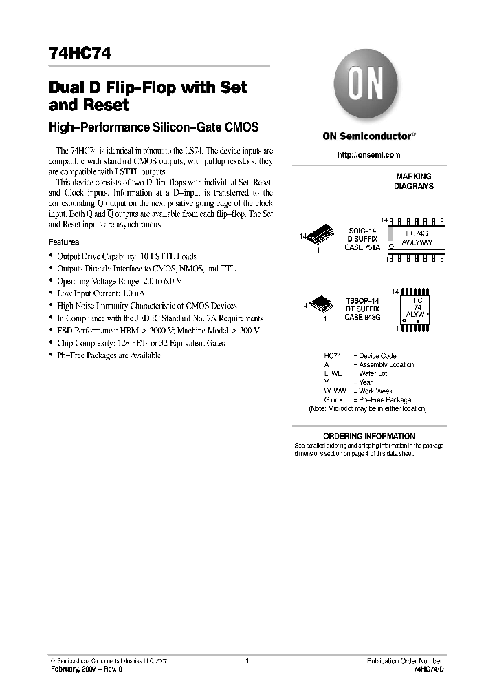 74HC74DR2_1107198.PDF Datasheet