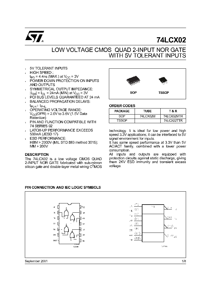 74LCX02TTR_1068600.PDF Datasheet