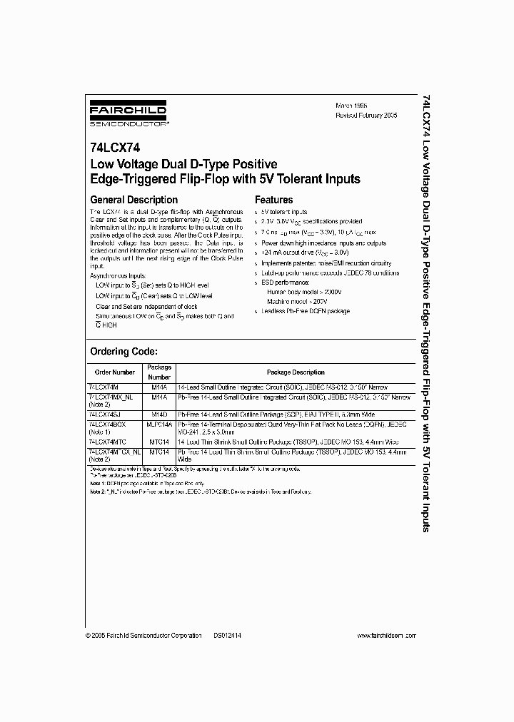 74LCX74SJ_1077656.PDF Datasheet