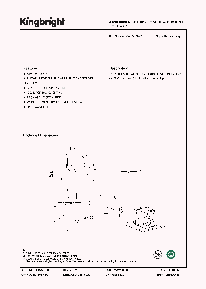 AA4040SECK_1204978.PDF Datasheet