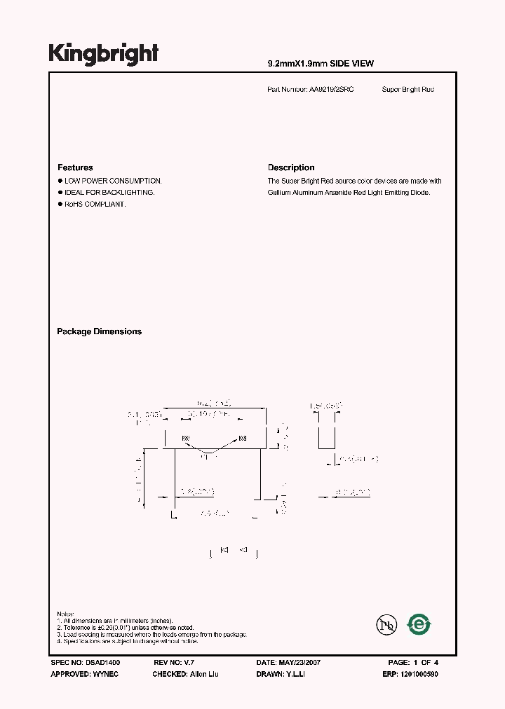 AA92192_1205008.PDF Datasheet