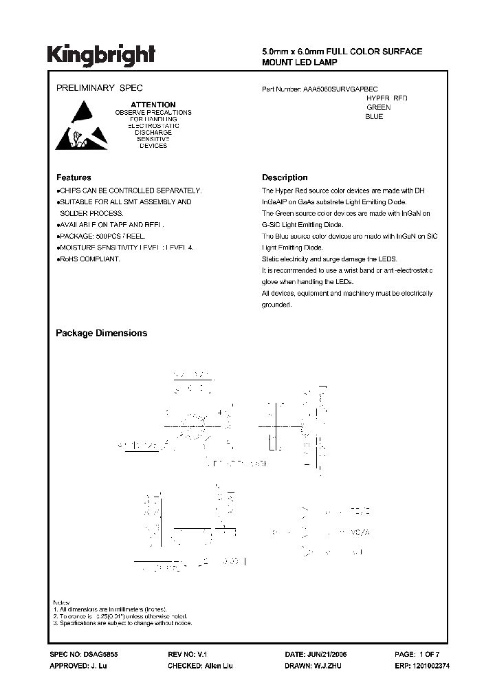AAA5060SURVGAPBEC_1205016.PDF Datasheet