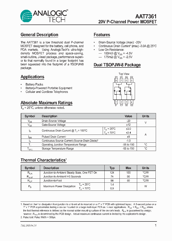 AAT7361ITS-T1_1205209.PDF Datasheet