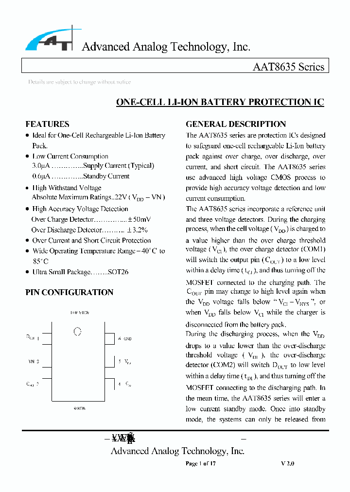 AAT8635_1134325.PDF Datasheet