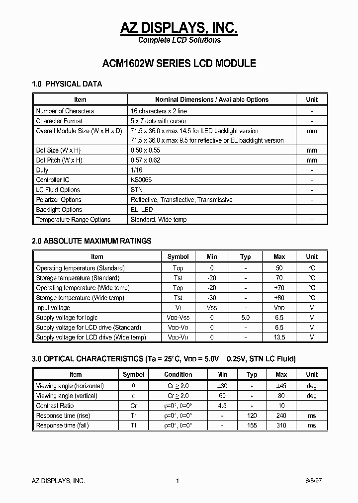 ACM1602W_1205459.PDF Datasheet