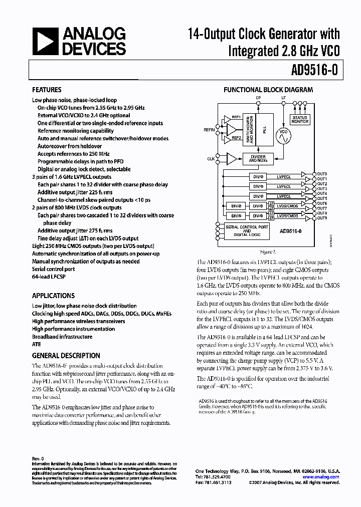 AD9516-0PCBZ_1131844.PDF Datasheet