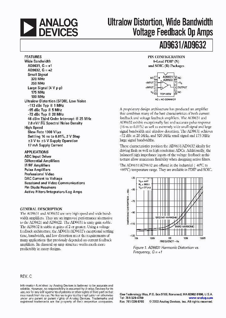 AD9631AR-REEL_1086287.PDF Datasheet