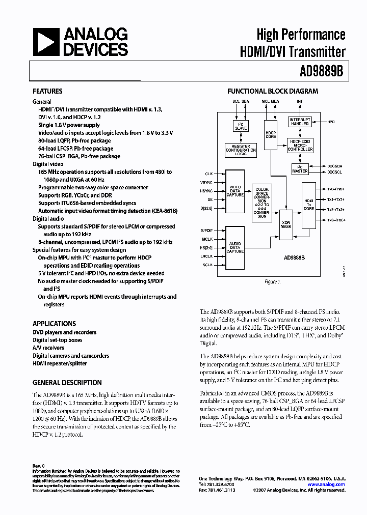 AD9889B07_1206861.PDF Datasheet
