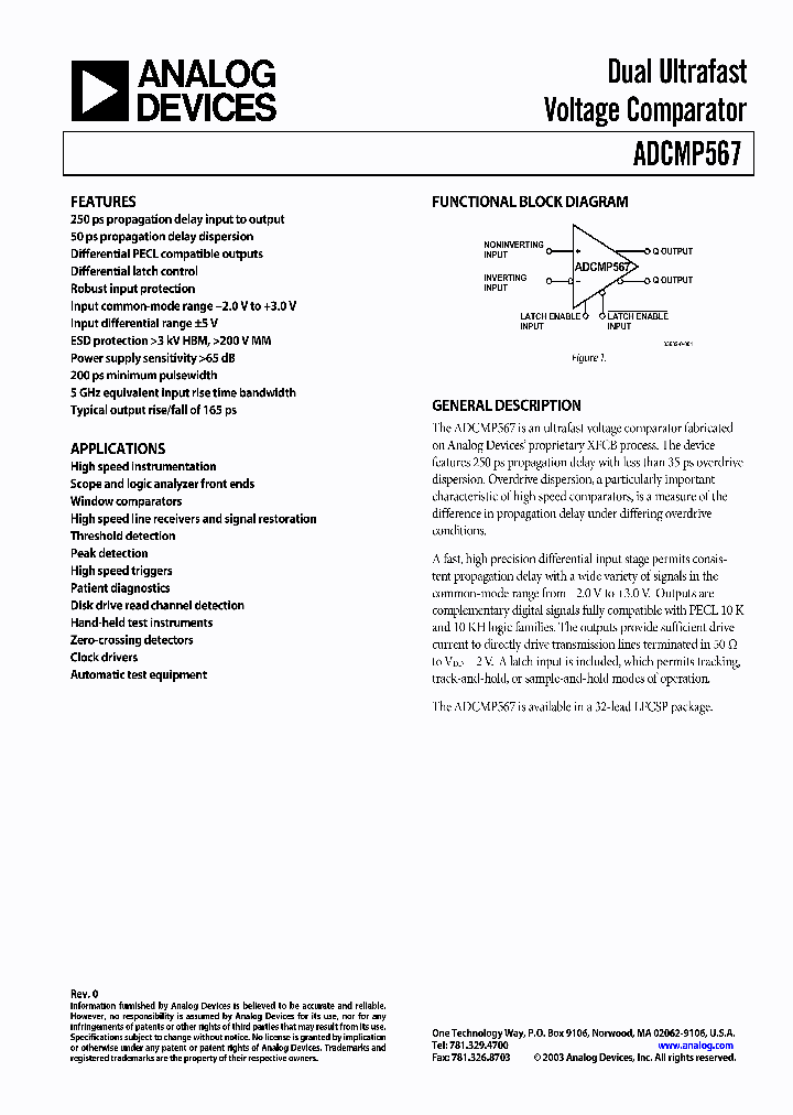 ADCMP567BCP_1207105.PDF Datasheet