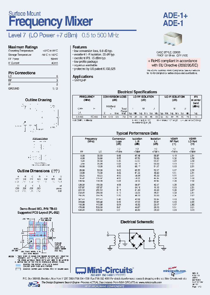 ADE-1_1147348.PDF Datasheet