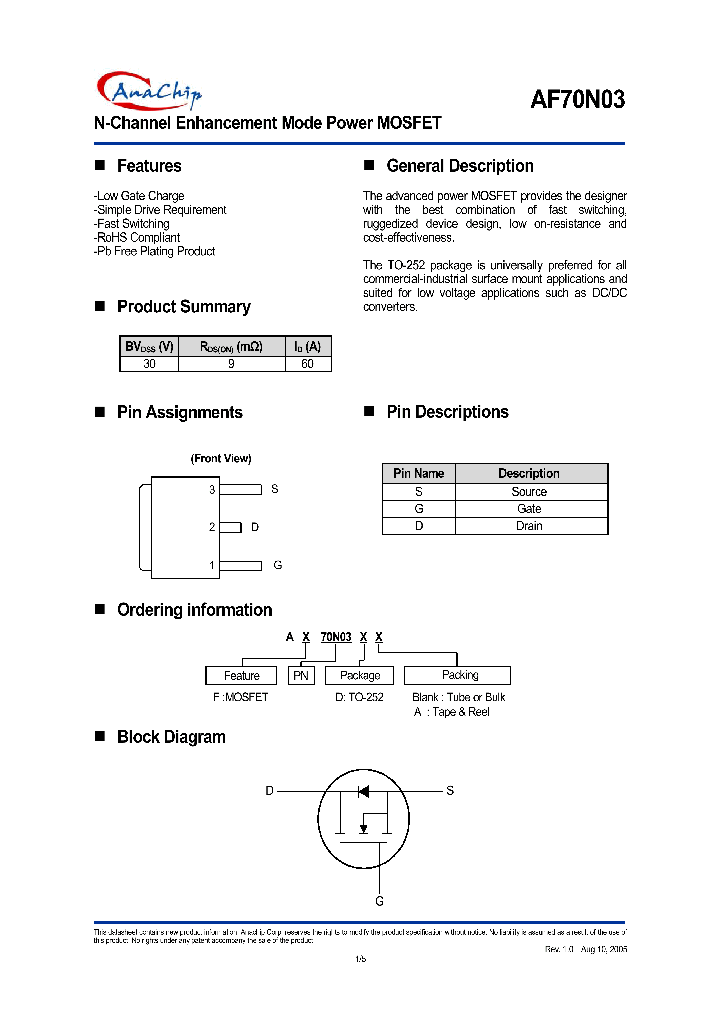 AF70N03DA_1208039.PDF Datasheet