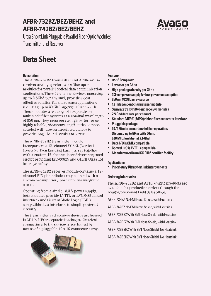AFBR-732BEHZ_1092822.PDF Datasheet