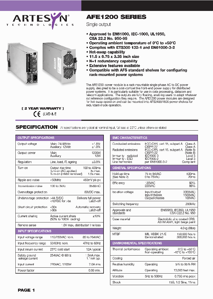 AFE1200_1091409.PDF Datasheet