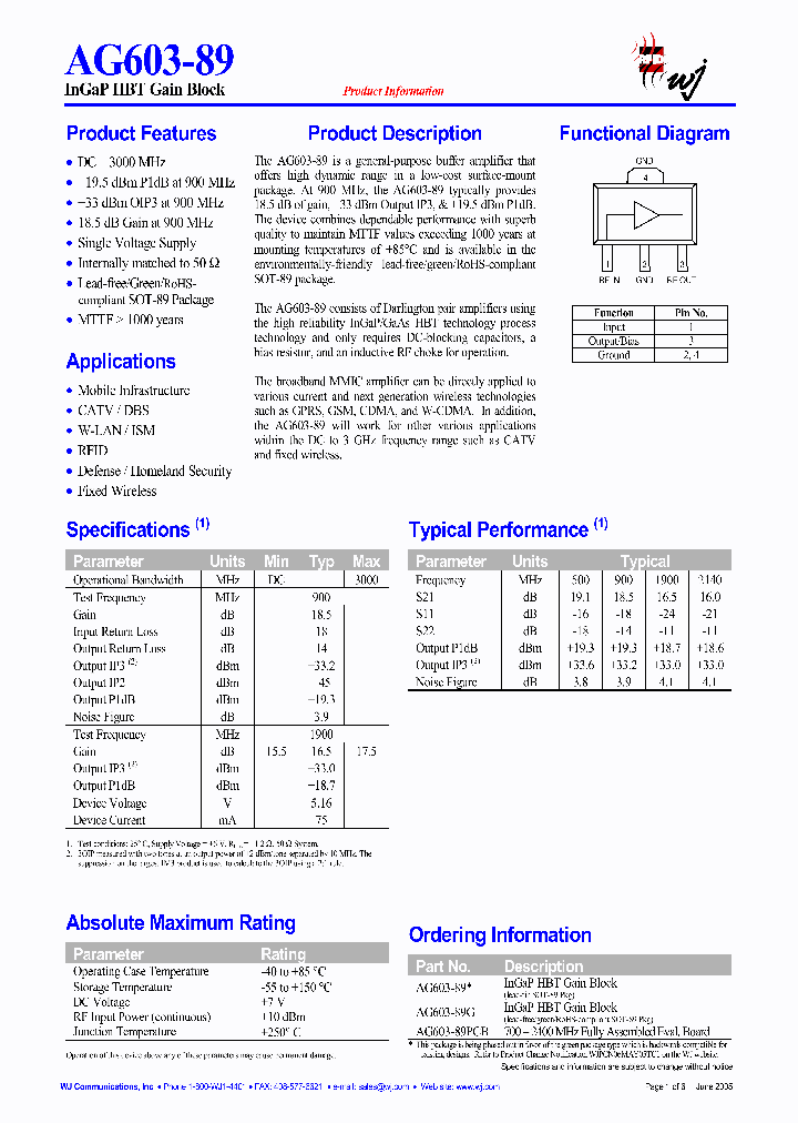AG603-89_1110480.PDF Datasheet