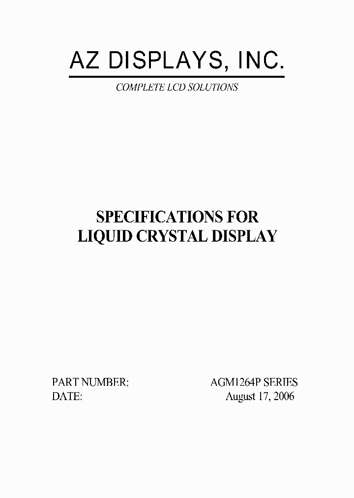 AGM1264P_1118313.PDF Datasheet