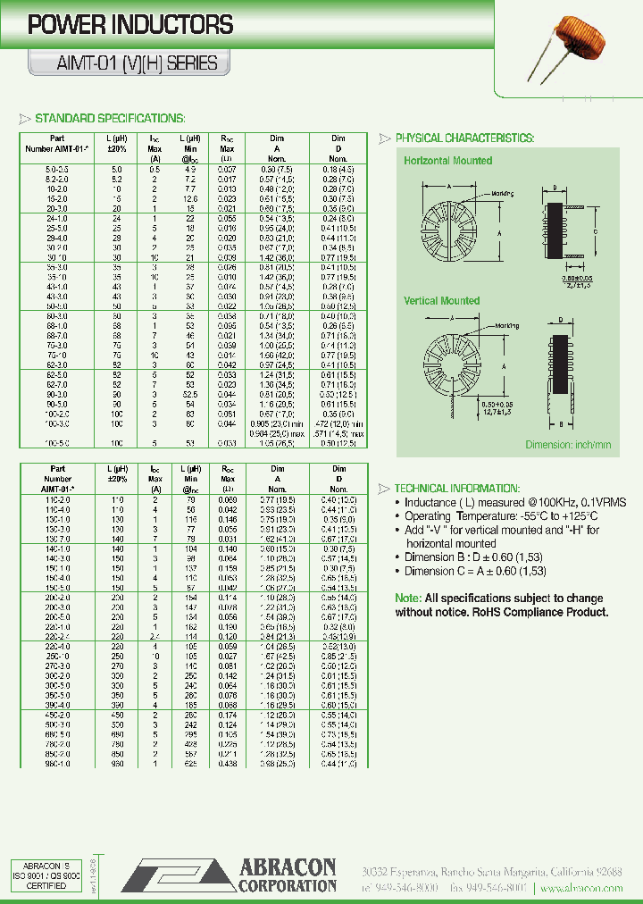 AIMT-01_1208449.PDF Datasheet