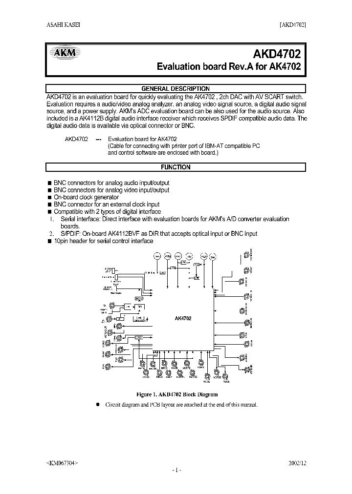 AKD4702_1208671.PDF Datasheet
