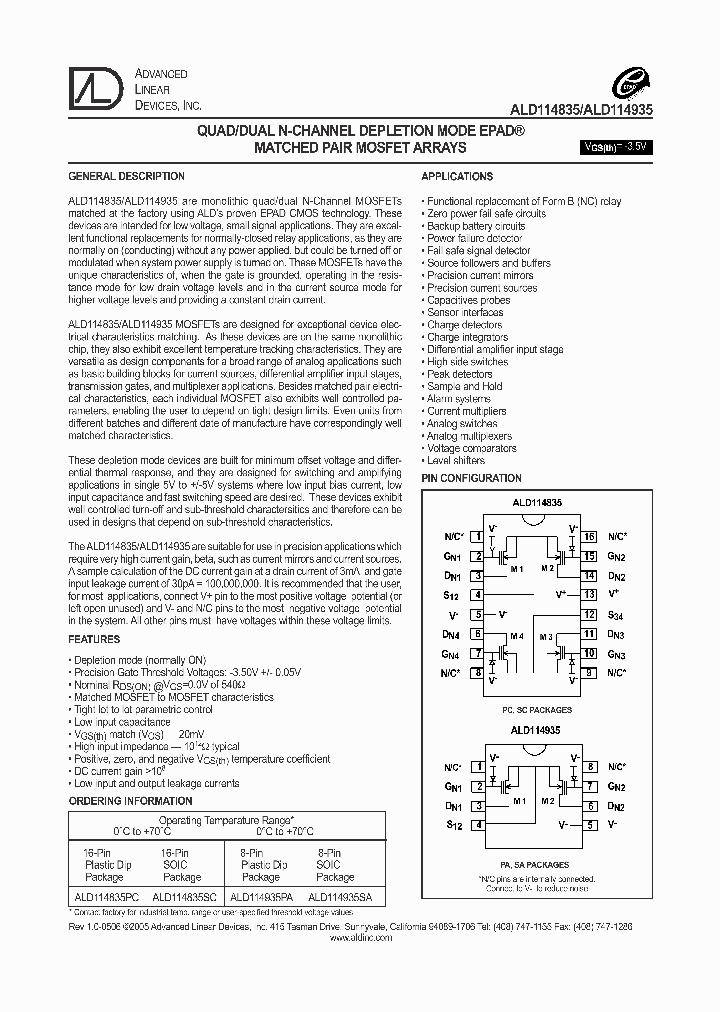 ALD114935SA_1208739.PDF Datasheet