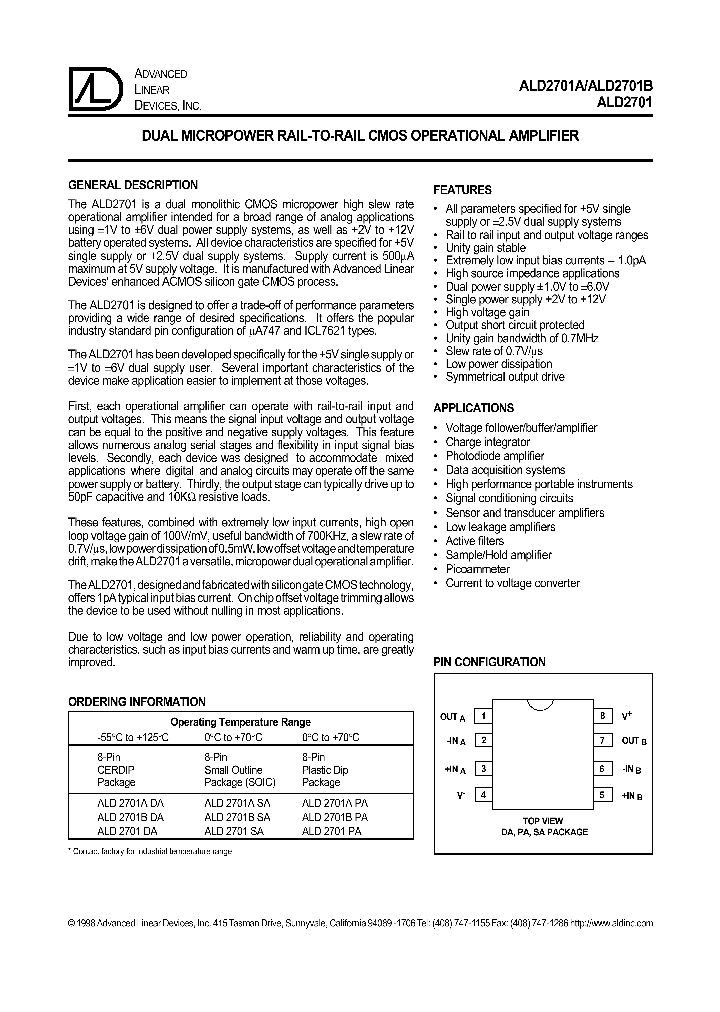 ALD2701ADA_1068001.PDF Datasheet