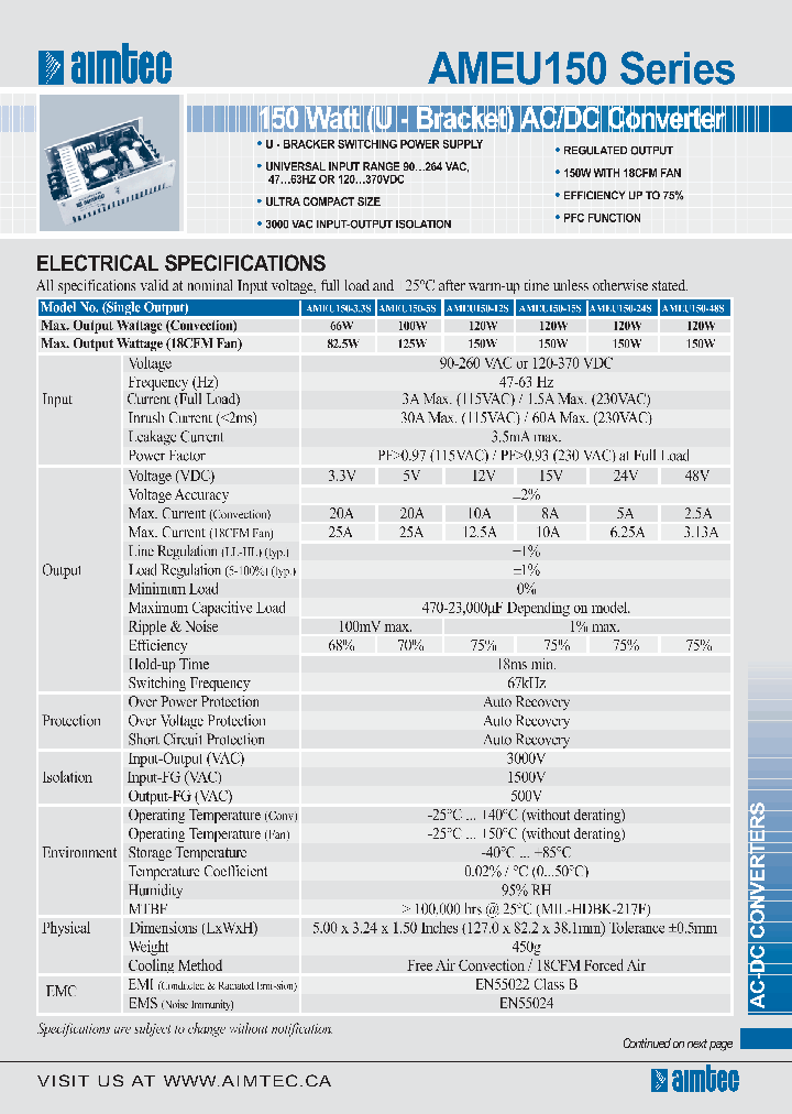 AMEU150_1104315.PDF Datasheet