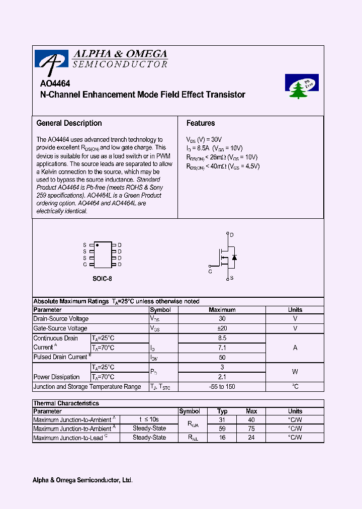 AO4464_1168319.PDF Datasheet